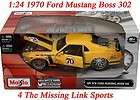  Maisto 1970 Ford Mustang Boss 306 Custom Shop Openning Hood & Doors