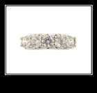 cubic zirconia engagement ring solid white gold  