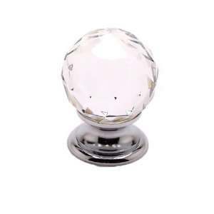   Berenson 7042 926 C Knobs Silver / Faceted Crystal