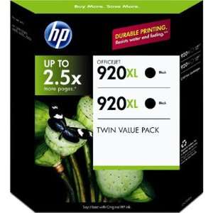  HP CN701BN 920XL Officejet Ink Cartridges, 2 Pk   Black 