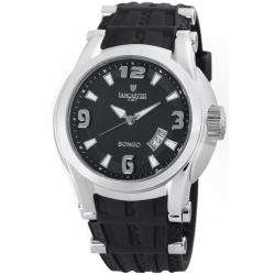 Lancaster Italy Mens Bonghino Black Dial Watch  Overstock