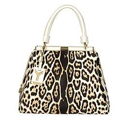 Yves Saint Laurent Majorelle Leopard Print Bag  Overstock