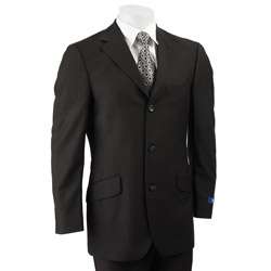 Billy London Mens Black Pinstripe Slim Fit Suit  Overstock
