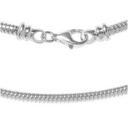 Sterling Silver 18 inch Snake Chain Necklaces (3 mm) (Pack of 2 