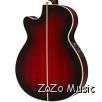 IBANEZ AEG20E FLAMED SYCAMORE TOP TRANS RED SUNBURST ACOUSTIC ELECTRIC 