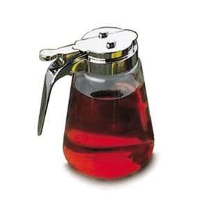 Tablecraft Chrome Plated Glass 8 Oz. Syrup Dispenser With 