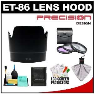  Precision Design ET 86 Hard Lens Hood & 3 (UV/FLD/CPL) Filter Set 
