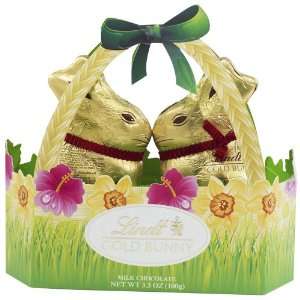 Lindt Gold Kissing Bunnies Gift Set  Grocery & Gourmet 