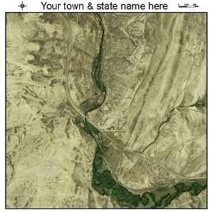    Aerial Photography Map of Oakley, Wyoming 2009 WY 