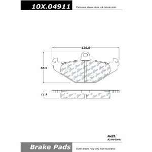 Centric Parts, 100.04911, OEM Brake Pads Automotive