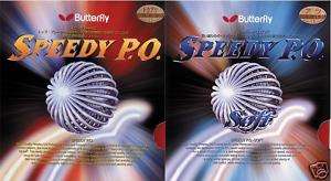 Butterfly Speedy PO or soft rubber Table tennis ping  