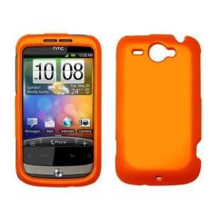  HTC Wildfire G8 GSM Orange Rubberized Hard Cover Crystal 