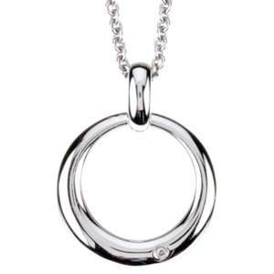  Designer 0.01 Ct Diamond Necklace in Sterling Silver 