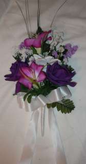   SILK BOUQUET   OR USE FOR BRIDESMAIDS, PEW OR CHAIR DECORATIONS  