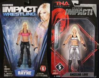 MADISON RAYNE & ANGELINA LOVE   TNA PACKAGE DEAL JAKKS TOY WRESTLING 
