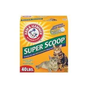 SUPER SCOOP CLUMPING LITTER, Color FRESH SCENT; Size 40 