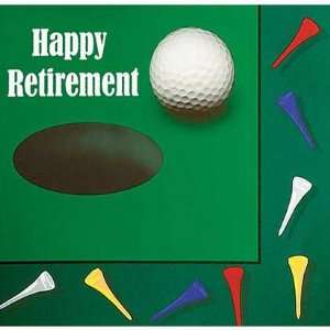  19th Hole Retirement Lunch Napkins 16ct Toys & Games