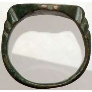  Authentic Ancient Roman CHRISTIAN CROSS Ring Artifact 
