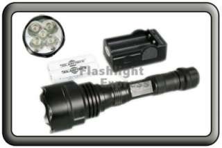800 Lumens Cree x 5 Rechargeable Flashlight  