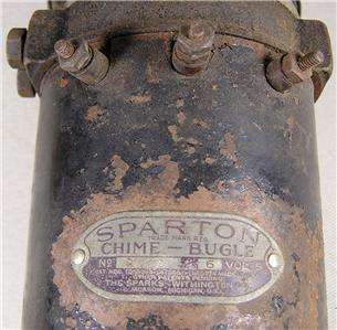   Sparton Chime Bugle antique car truck horn, 6v, 3 notes, NR  