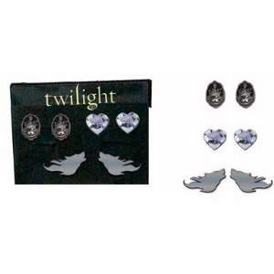 Official Twilight Movie Earrings 3 Pack  Toys & Games  