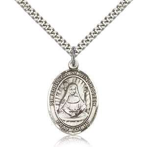  .925 Sterling Silver St. Saint Edburga of Winchester Medal 
