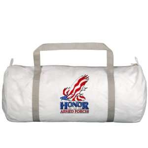  Gym Bag Honor Our Armed Forces US American Flag and Eagle 