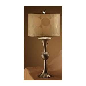 Beutiful Table Lamp with Circle Pattern Shade and Smooth 