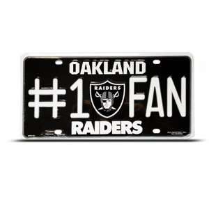  Oakland Raiders Metal Nfl Sport License Plate Wall Sign 