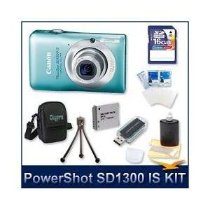 SD1300 IS Digital ELPH Camera (Green) 4215B001, 12.1 Megapixel, 4x 28 