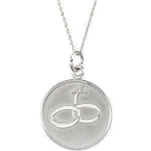  Sterling Silver Loss Of Spouse Comfort Wear Necklace W/Box 
