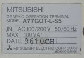 MITSUBISHI A77GOT L S5 TERMINAL DISPLAY INTERFACE  