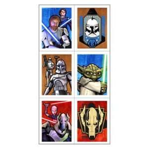  Star Wars   The Clone Wars Stickers 4 Sheets Toys & Games