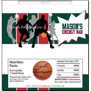 Milwaukee Bucks Colored Basketball Candy Bar Wrapper:  Home 