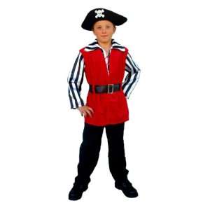   Pirate Captain Boy Costume Dress Up Play Swashbuckler L: Toys & Games