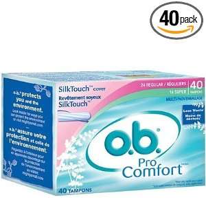  Ob Pro Comfort Tampons   Regular 40 Count Boxes (Pack of 3 