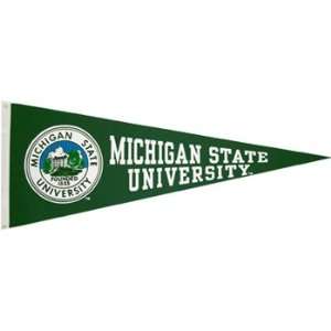  Michigan State Spartans Pennant With Color Seal 12x30 