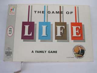 MILTON BRADLEY 1960  THE GAME OF LIFE GUC Complete  