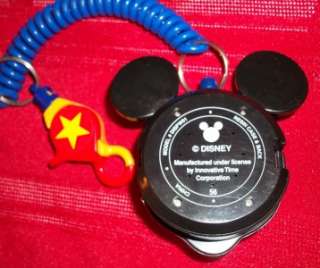   Mouse Talking Pocket Watch New Battery Vtg Disney keychain  