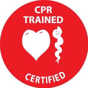  HARD HAT EMBLEMS CPR TRAINED CERTIFIED: Home Improvement