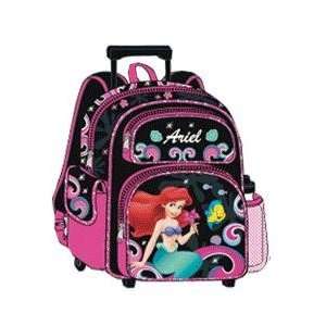   The Little Mermaid Ariel Large Rolling Backpack in Black Toys & Games