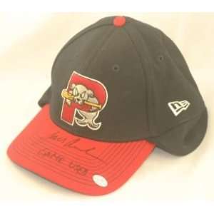  Lars Anderson Autographed Red Game Worn Sea Dogs Hat 