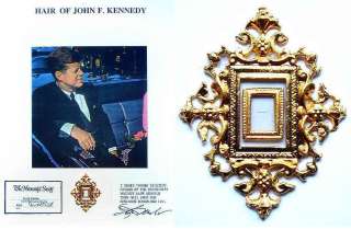 JOHN F. KENNEDY ACTUAL HAIR PRESIDENT SIGNED COA  