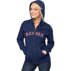   Red Sox Nike Womens Full Zip Wordmark Hoodie: Sports & Outdoors