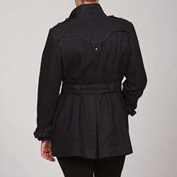 Miss Sixty Womens Plus Size Double Breasted Wool Coat  Overstock