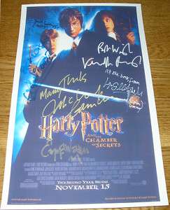 The Chamber of Secrets   SIGNED Poster   Daniel Radcliffe & Emma 