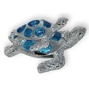    Hawaiian Decorative Figurine Turtle & Baby Blue