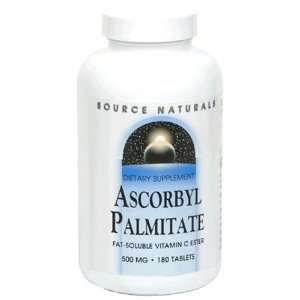  Source Naturals Ascorbyl Palmitate, 500mg, 180 Tablets 