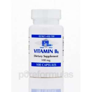  Progressive Labs Vitamin B 6 100 mg 100 Capsules Health 