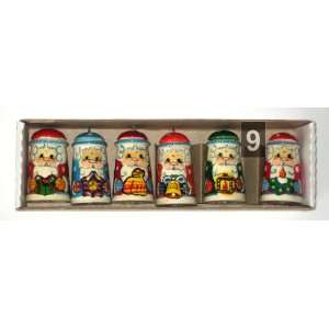  Christmas Ornaments * 6 dolls in box * 5.5 cm * Russian 